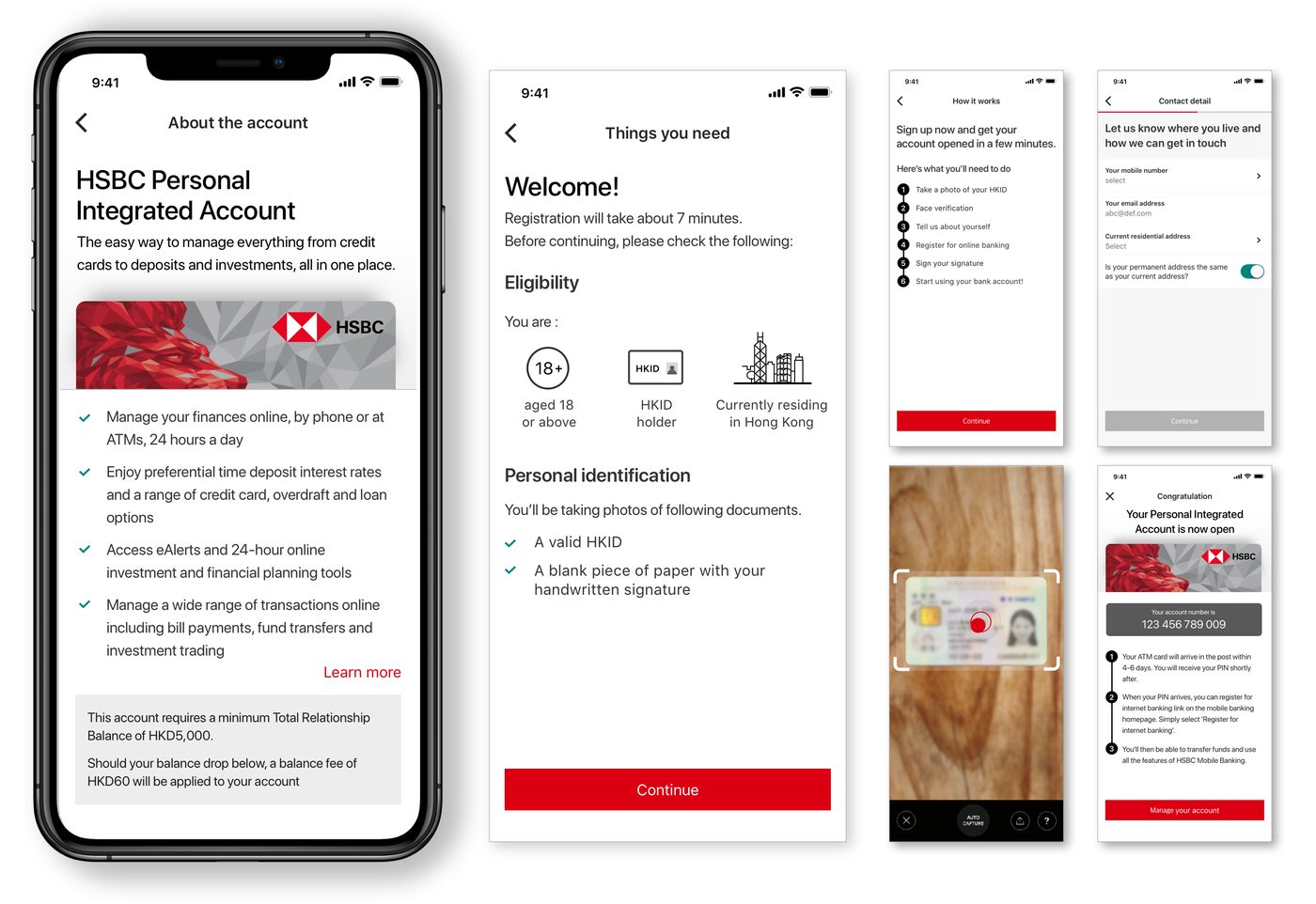 HSBC account opening