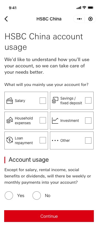 Account usage
